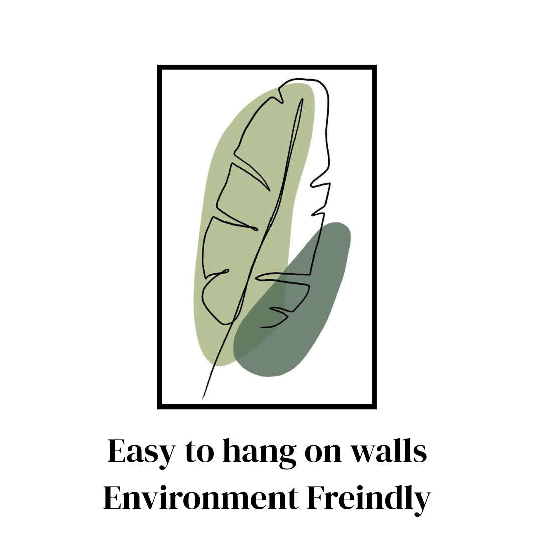 One Line Aesthetic Sage Green Wall Art || Set of 2 frames