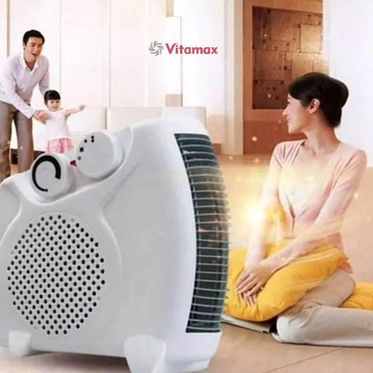 Vitamax 220V Electric Air Heater – Mini Portable Room Fan Radiator