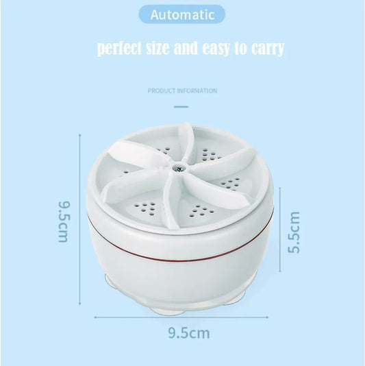 Mini Washing Machine ,Automatic Cycle USB Power Portable Washing, Machine