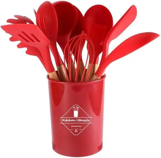 12 Pcs Silicone Cooking/Baking Utensils kitchen set, High Heat Resistant
