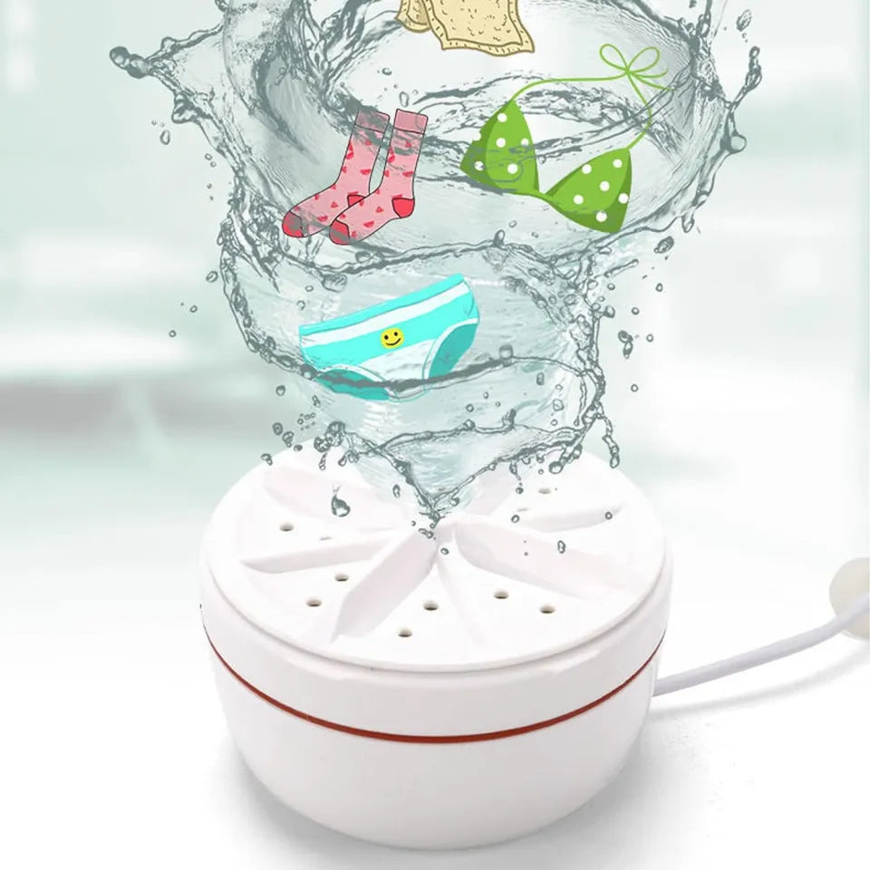 Mini Washing Machine ,Automatic Cycle USB Power Portable Washing, Machine
