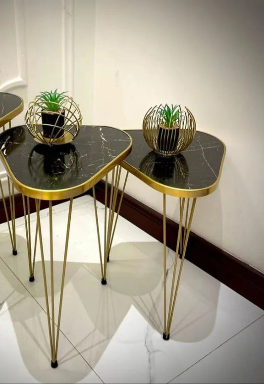 1 Pcs / Set of 3 Round Coffee Table HIGH Gloss Nesting End Tables