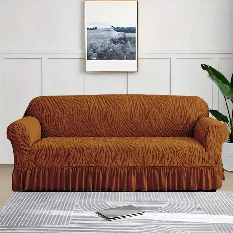 Zebra Sofa Cover / Stretchable Sofa Covers with Best Quality / ALL SIZES ARE AVAILABLE